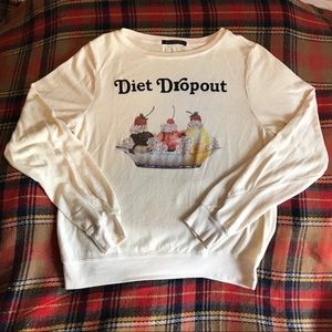 NWOT WILDFOX “Diet Dropout” Sommer Sweatshirt
